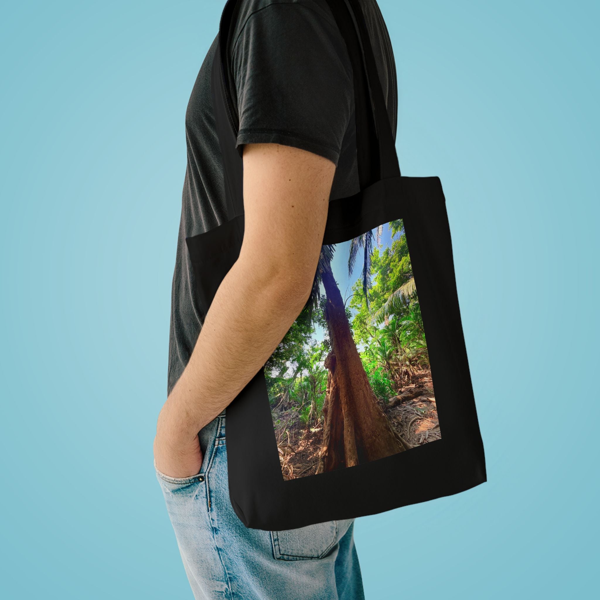 Punta Sal Forest Honduras Cotton Tote Bag – Tropical Nature Carry Bag