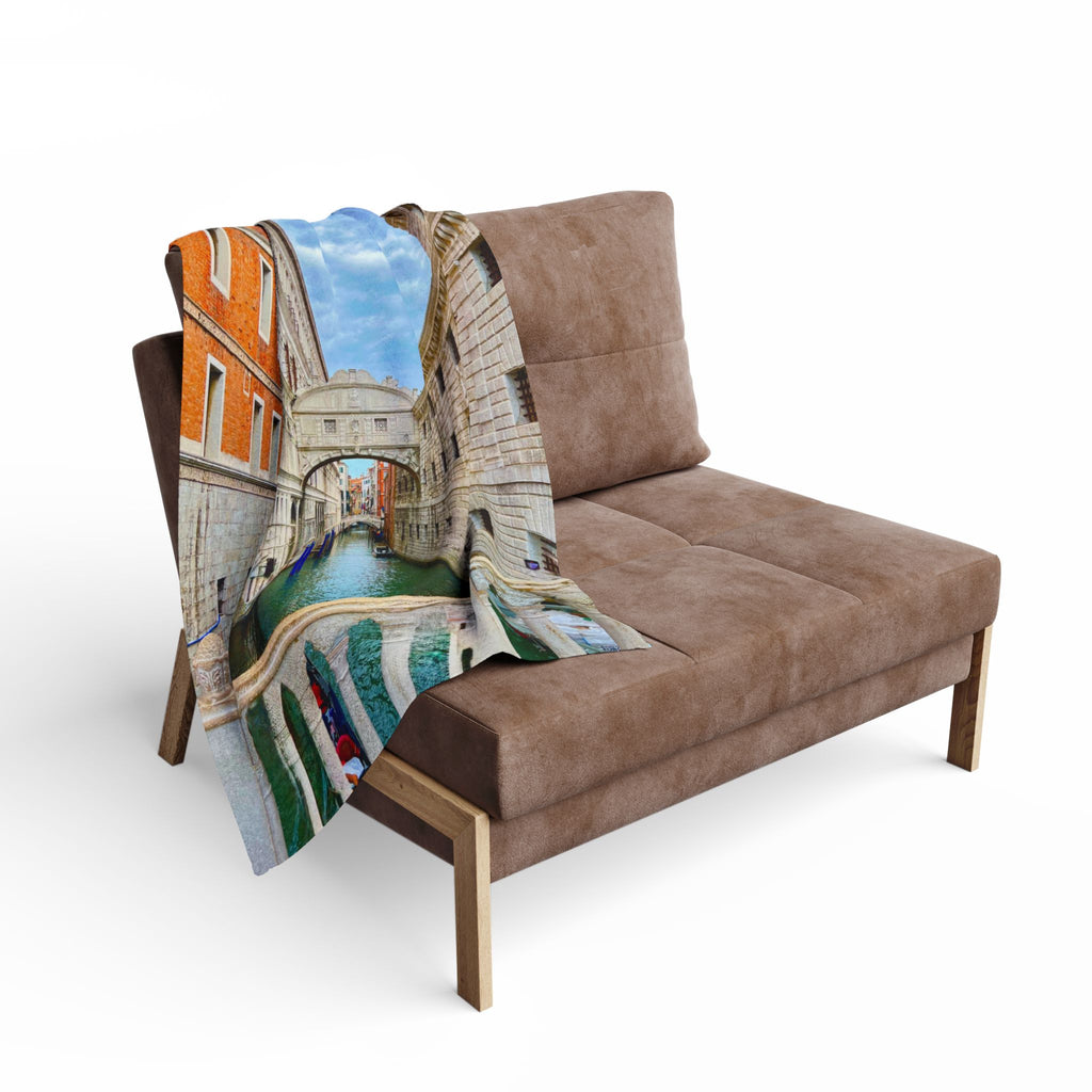 Venice Italy Fleece Blanket