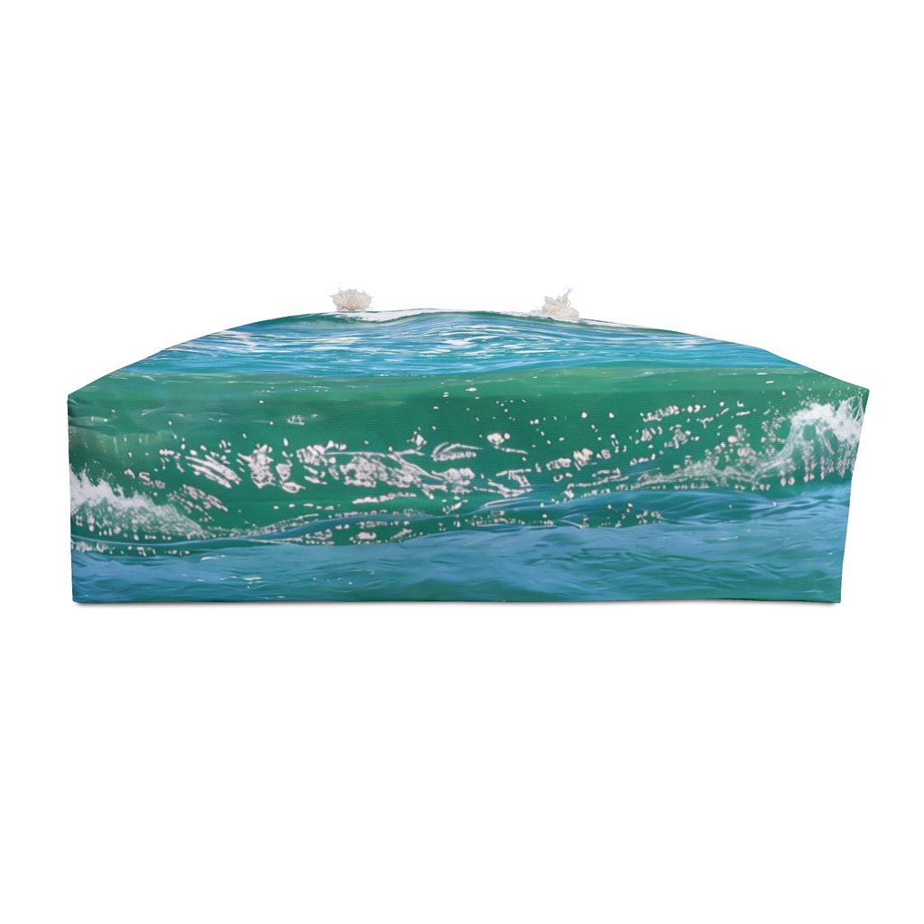 Ocean Wave Blue Weekender Bag – Coastal Travel Bag