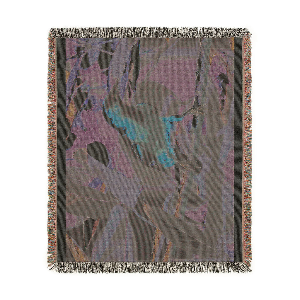 Oriole Bird Woven Throw Blanket Wildlife Photography Tapestry | Poli Roam