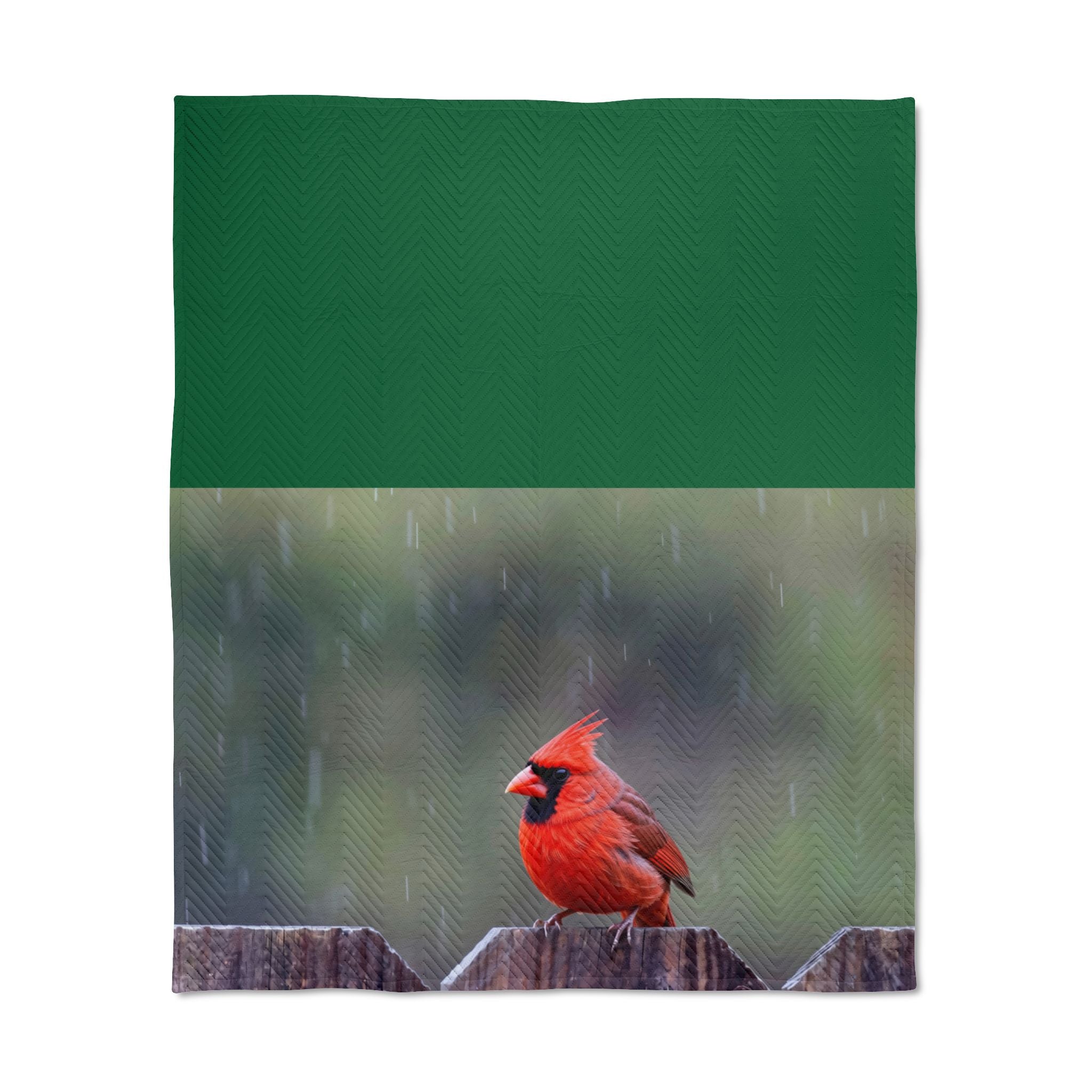 Northern Cardinal Quilted Throw