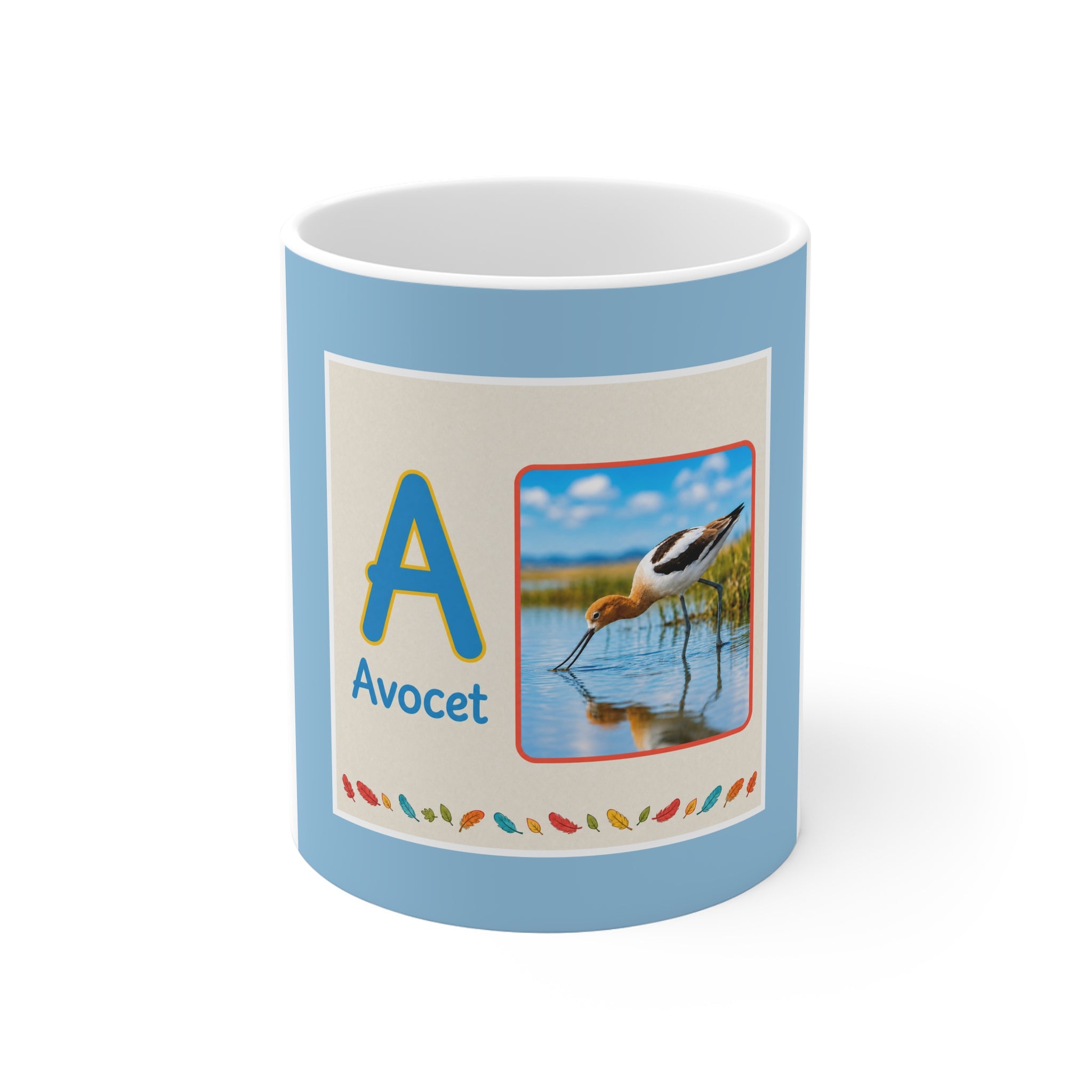Avocet Bird 11oz White Mug