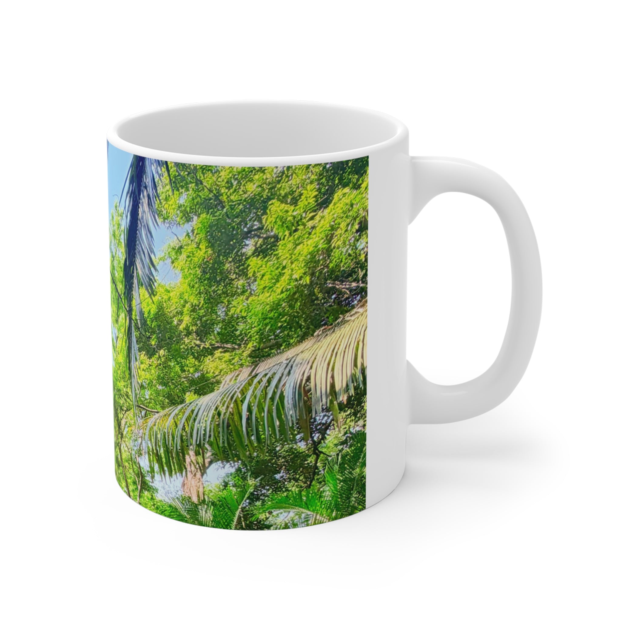 Honduras Tree Ceramic Mug 11oz – Tropical Nature Coffee Cup