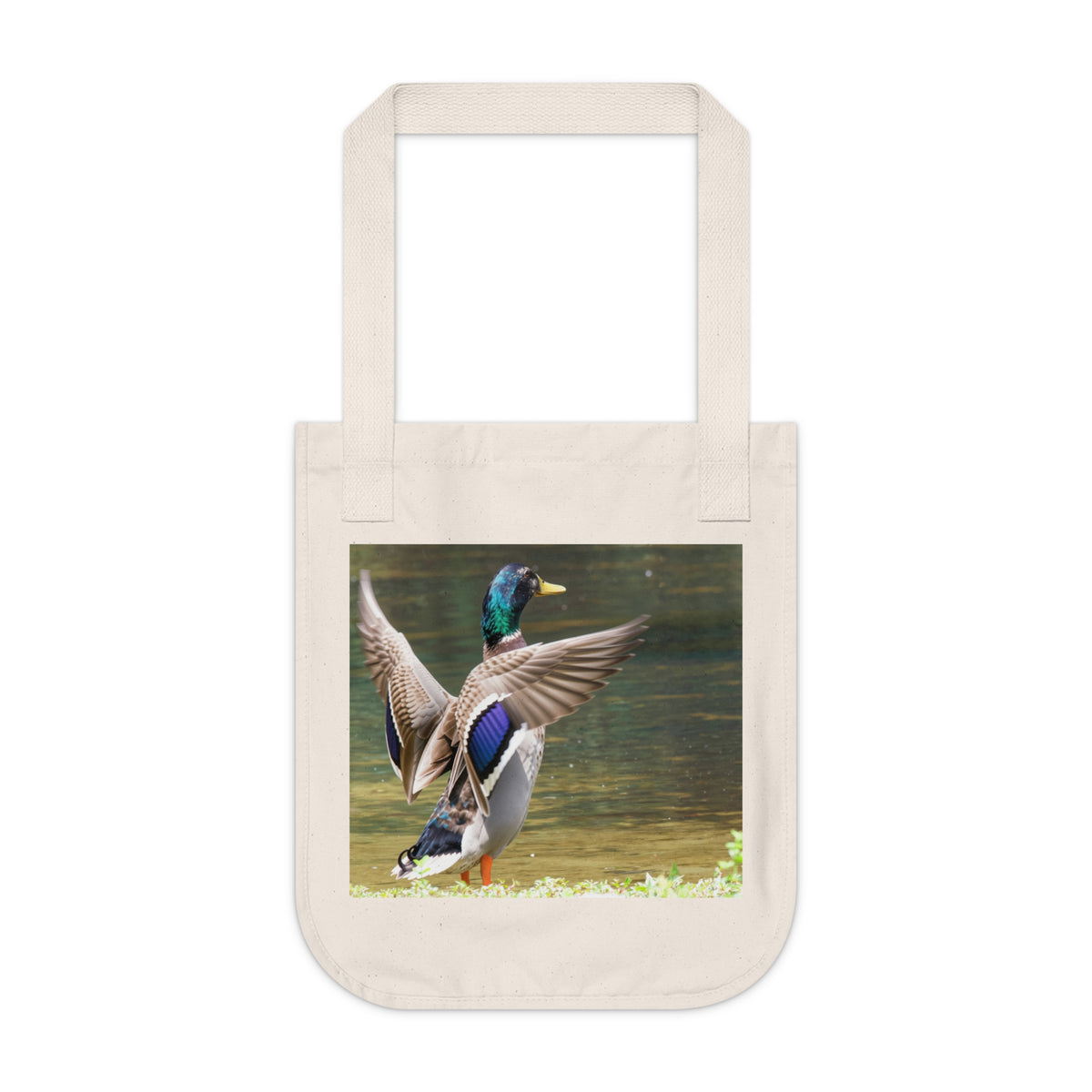 Mallard Duck Organic Canvas Tote Bag