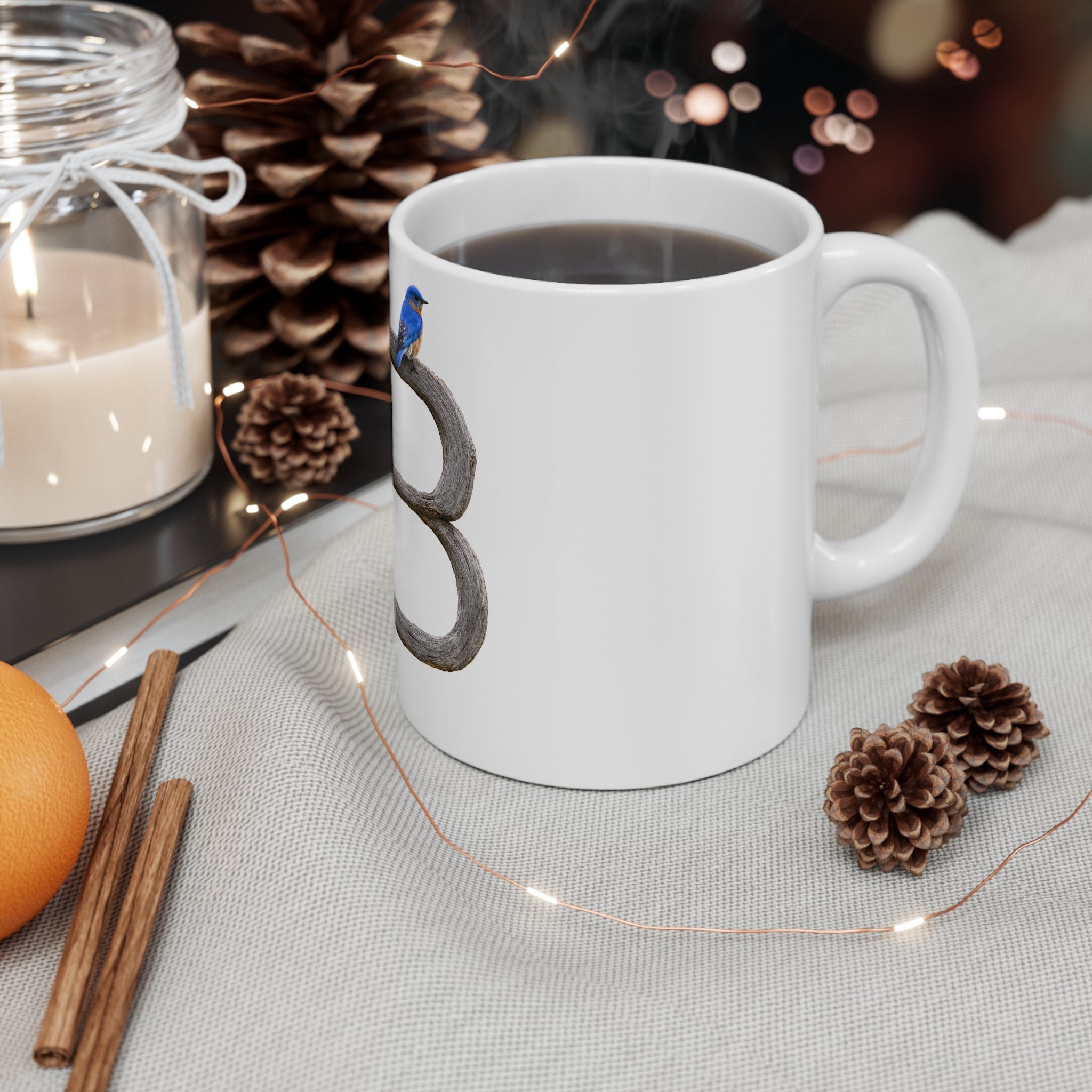 Blue Bird 11oz White Mug