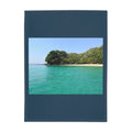 Punta Sal Honduras Beach Plush Fleece Blanket – Tropical Caribbean Cozy Throw