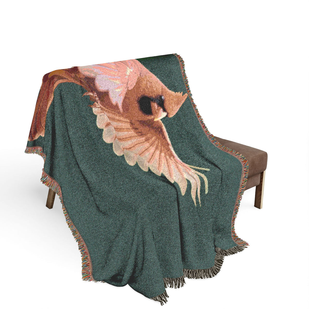 Northern Cardinal — Poli Roam Woven Blanket