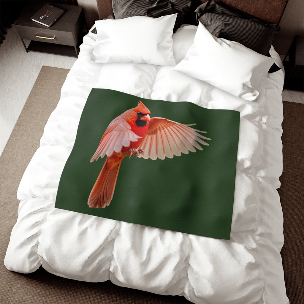 Northern Cardinal Sweatshirt Blanket