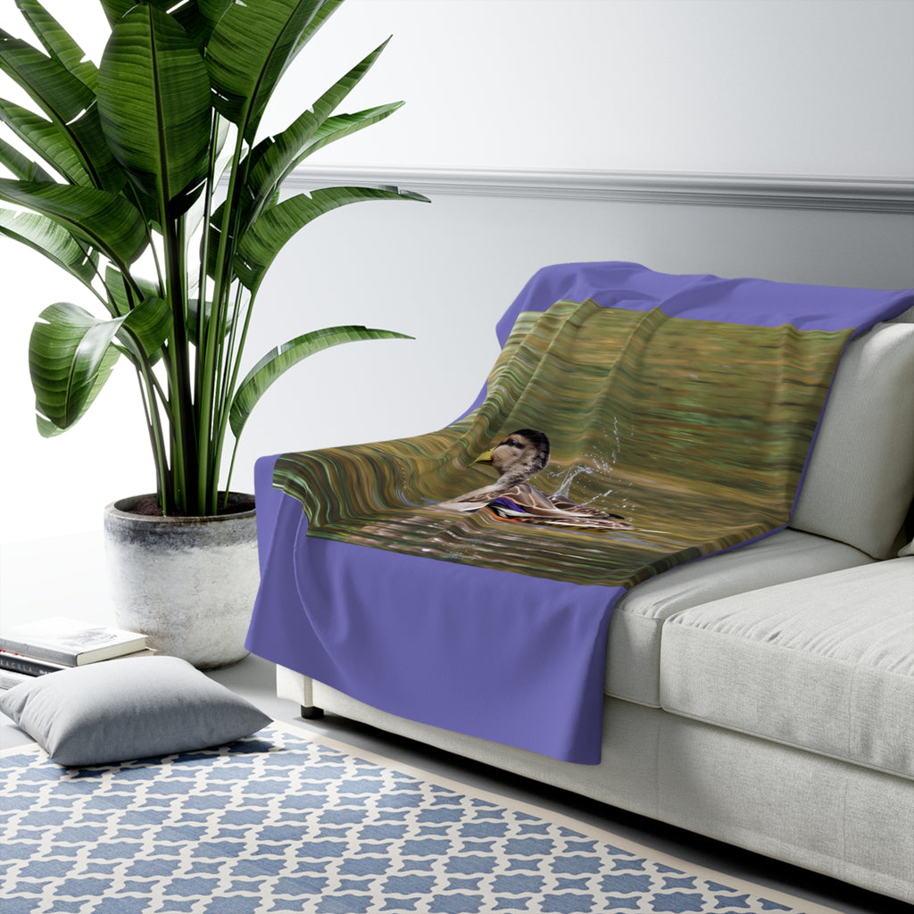 Mallard duck Sherpa Fleece Blanket
