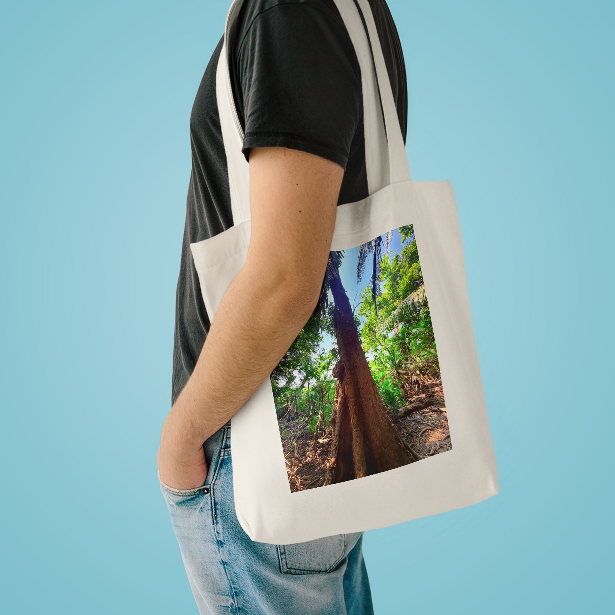 Punta Sal Forest Honduras Cotton Tote Bag – Tropical Nature Carry Bag