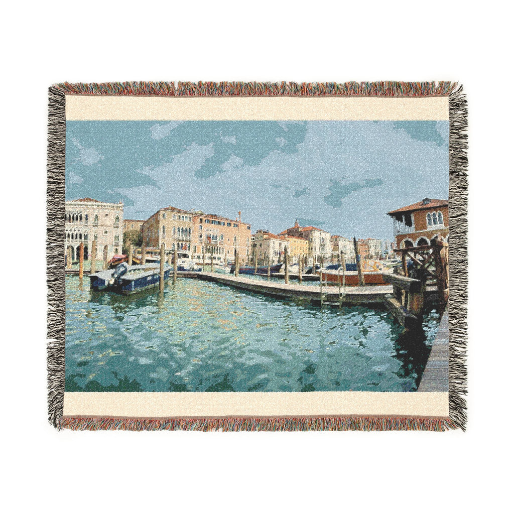 Venice Italy Woven Blanket