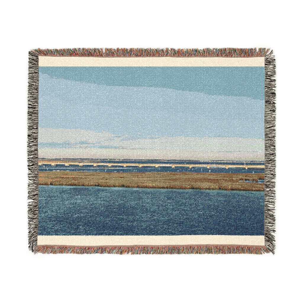 Chincoteague Island  Woven Blanket