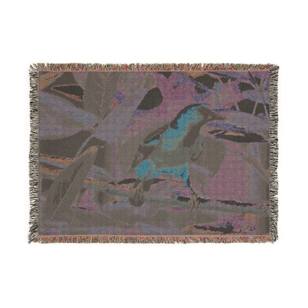 Oriole Bird Woven Throw Blanket Wildlife Photography Tapestry | Poli Roam