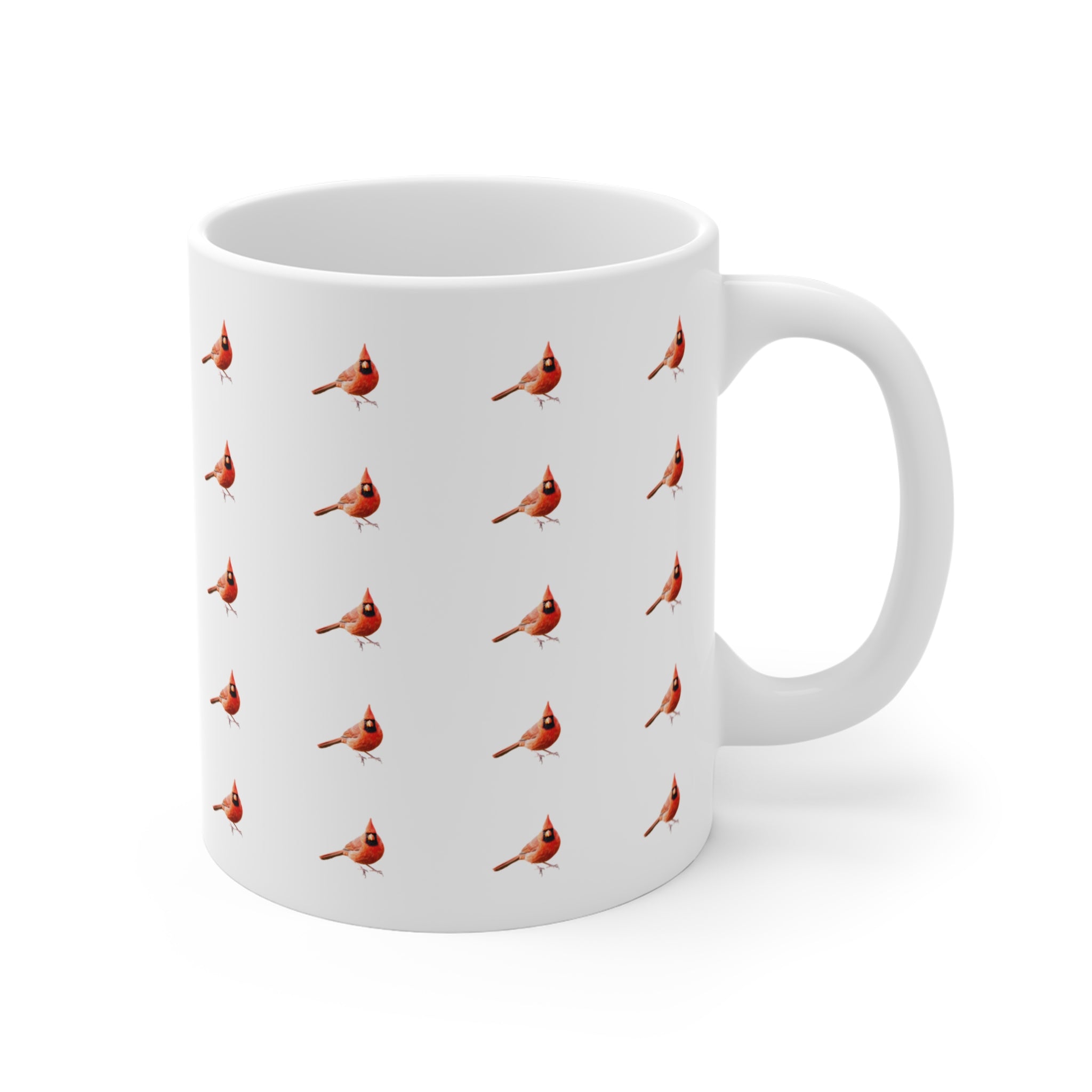 Northern Cardinal Ceramic Mug 11oz – Backyard Bird Wildlife Coffee Cup
