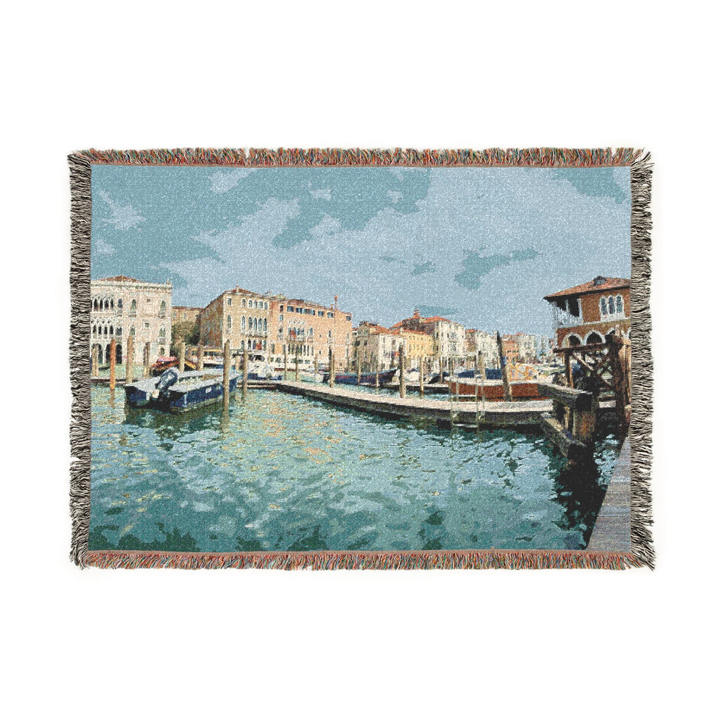 Venice Italy Woven Blanket