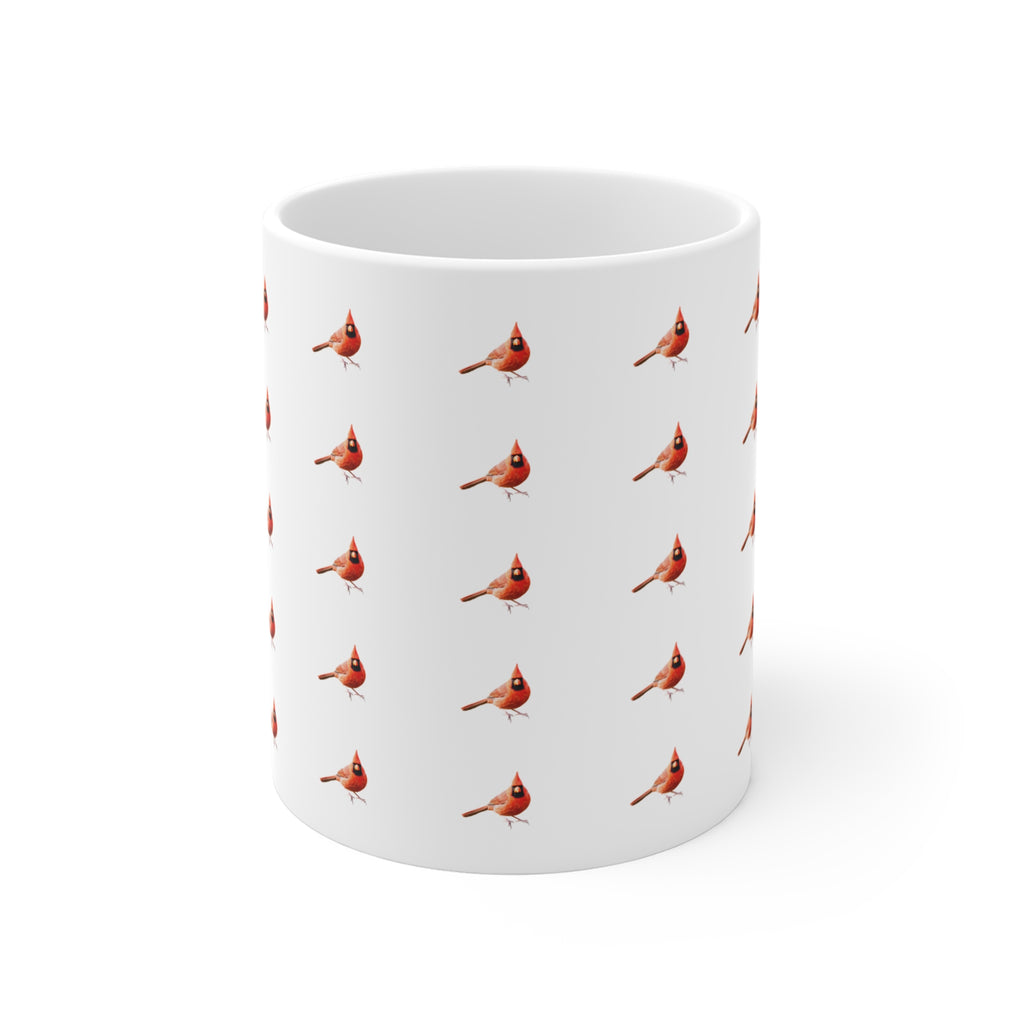 Northern Cardinal Ceramic Mug 11oz – Backyard Bird Wildlife Coffee Cup