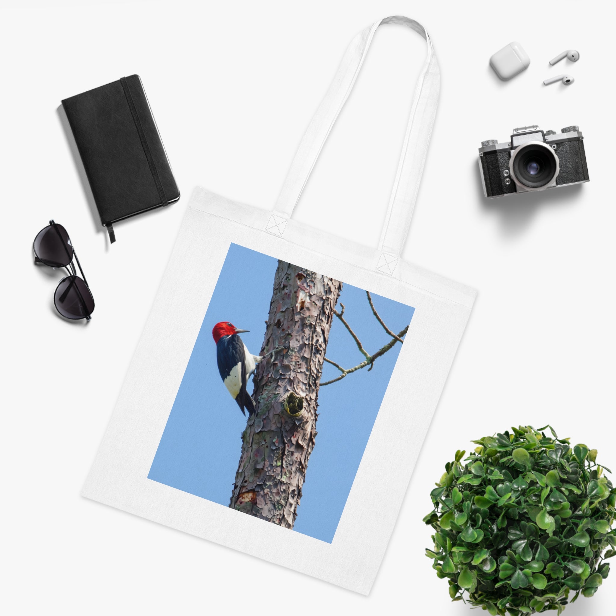Woodpecker Cotton Tote
