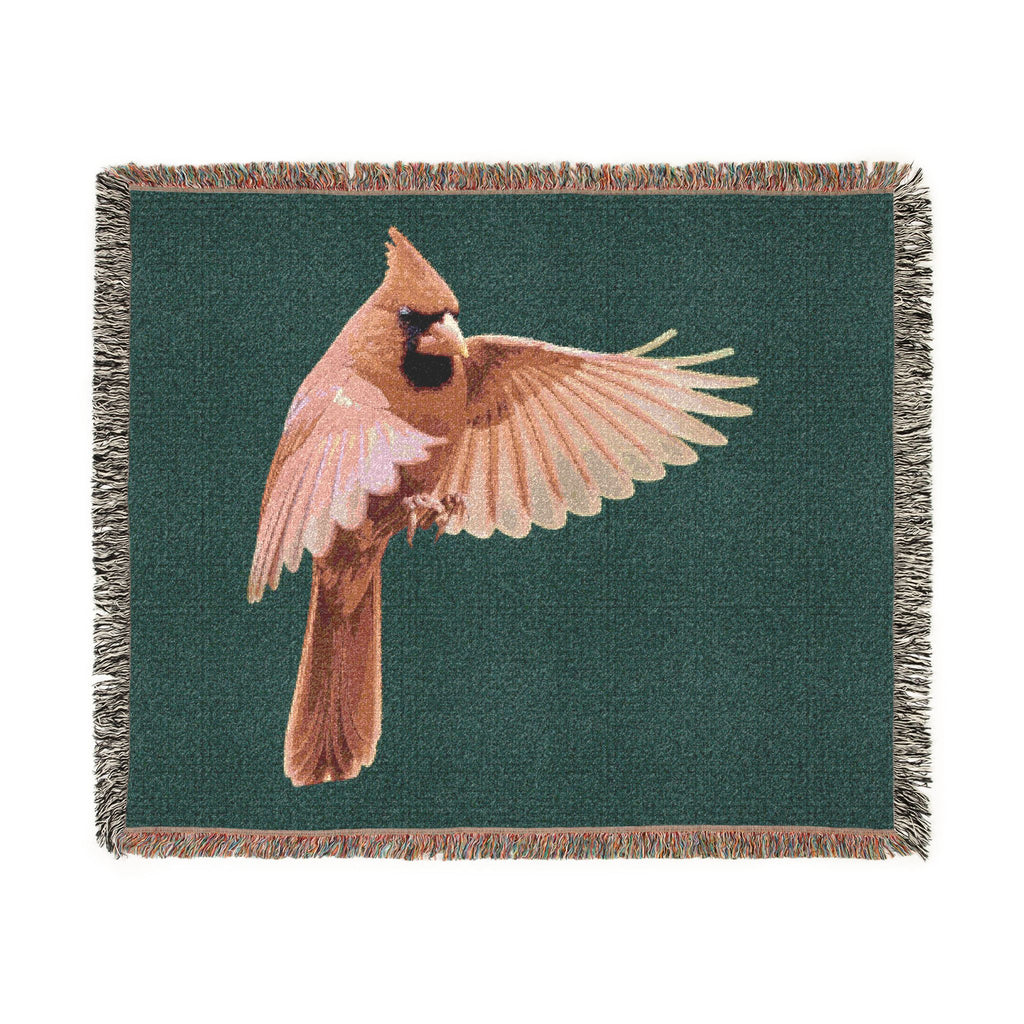 Northern Cardinal — Poli Roam Woven Blanket