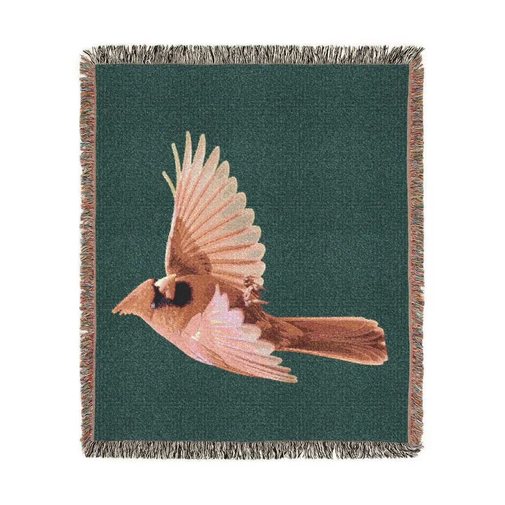 Northern Cardinal — Poli Roam Woven Blanket