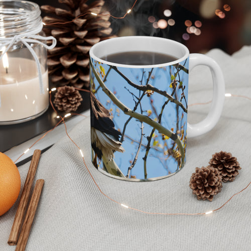 Eagle on a Tree Ceramic Mug 11oz – Wildlife Nature Coffee Cup