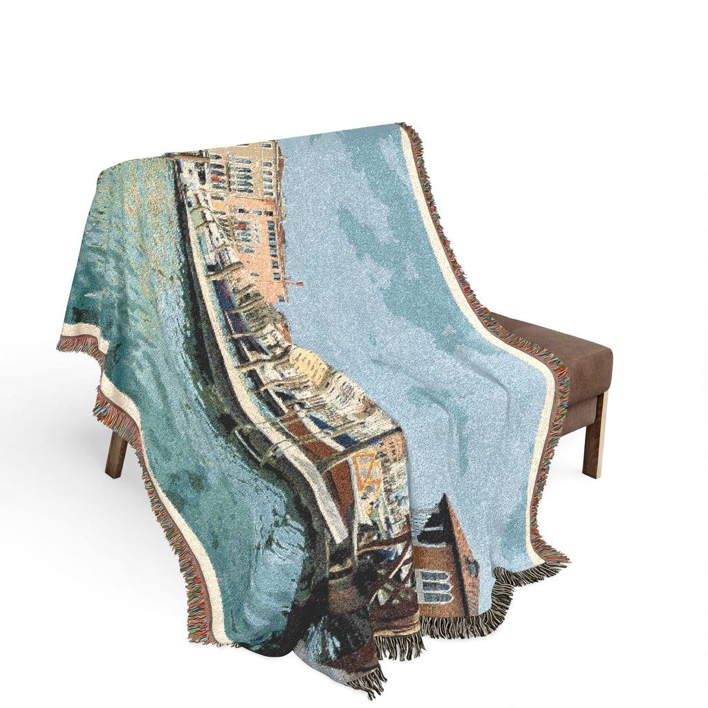 Venice Italy Woven Blanket