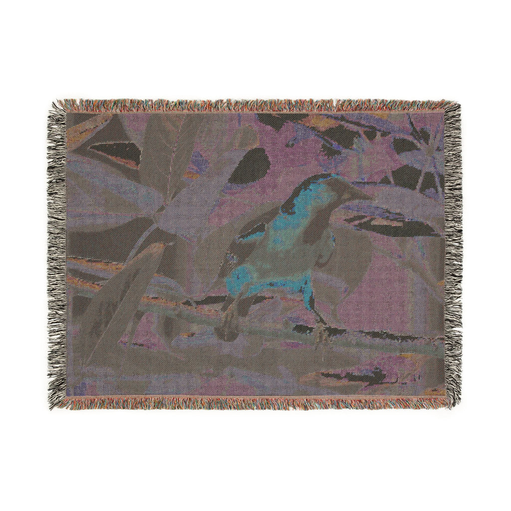 Oriole Bird Woven Throw Blanket Wildlife Photography Tapestry | Poli Roam