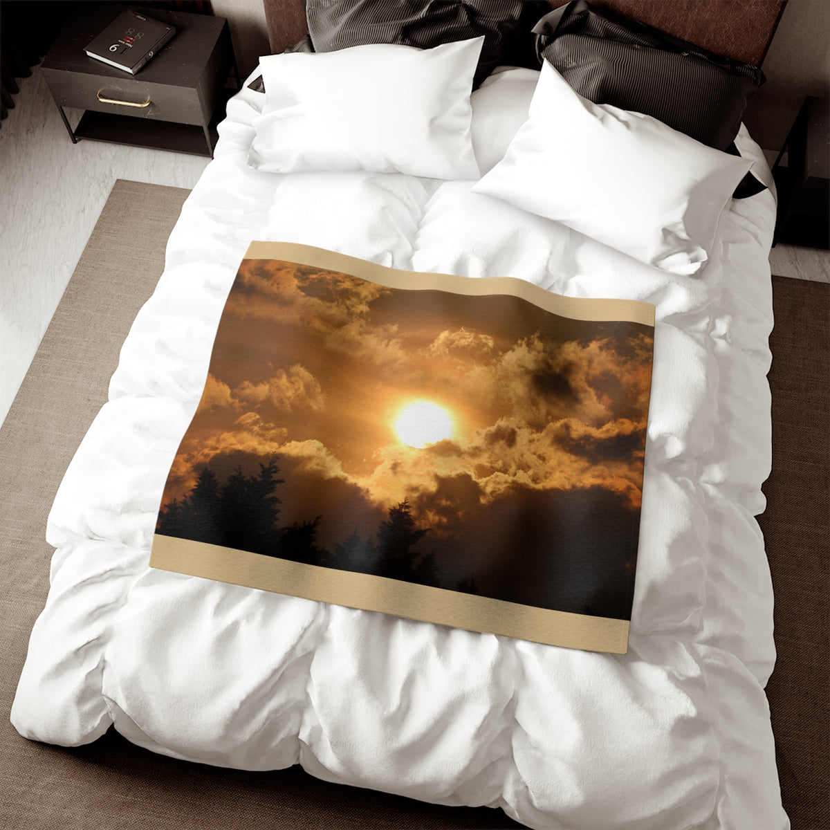 Sunset Sweatshirt Blanket
