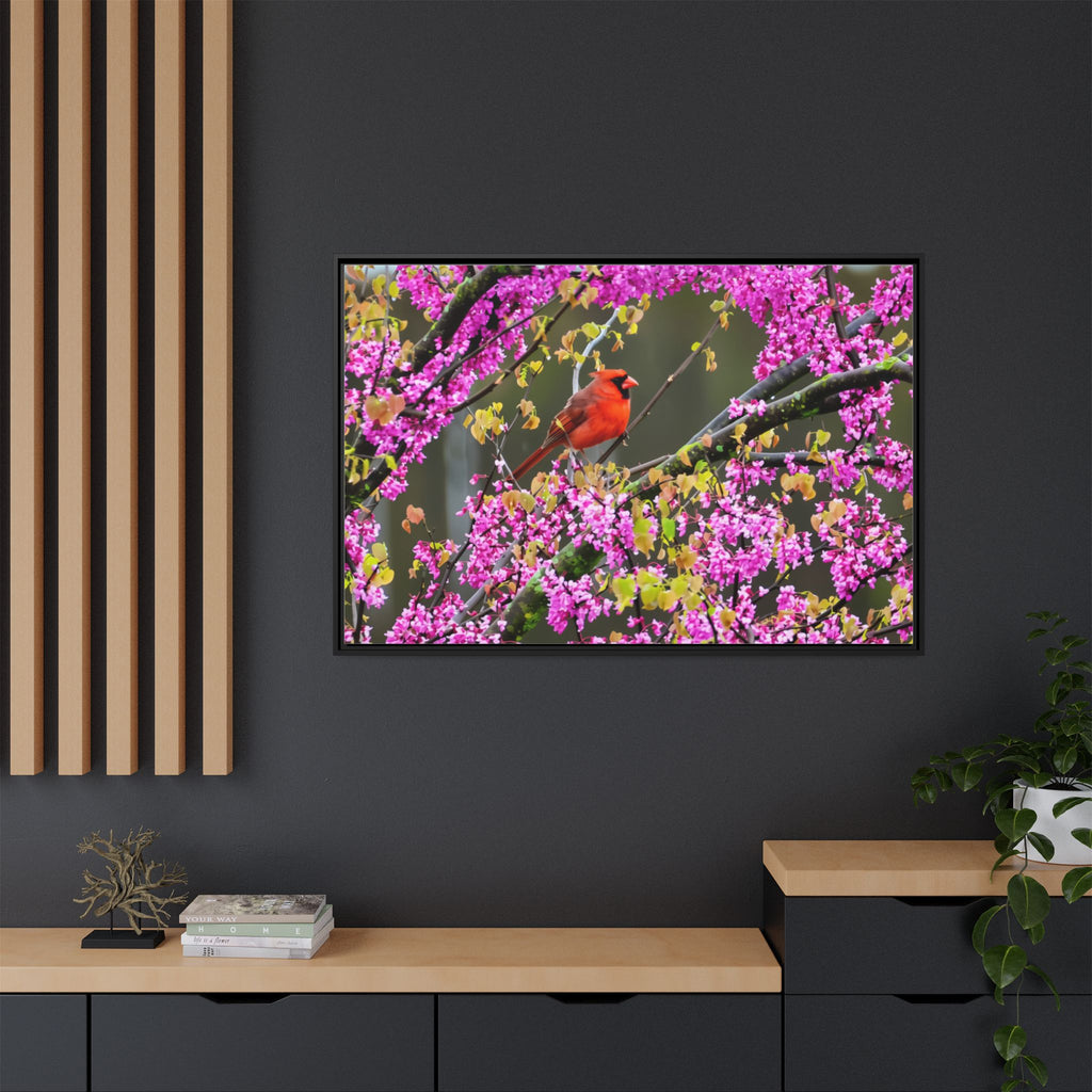 Northern Cardinal Matte Canvas, Framed (Multi-color)