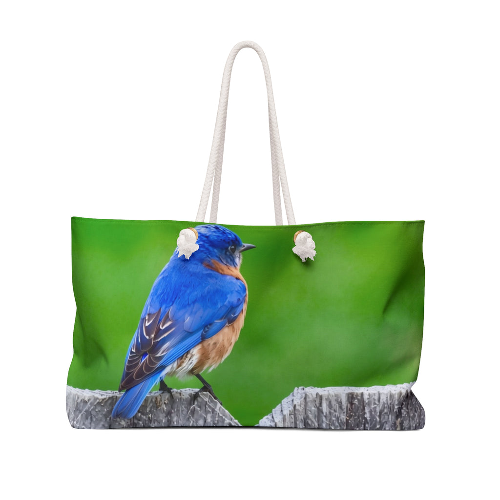 Eastern Blue Bird Weekender Bag