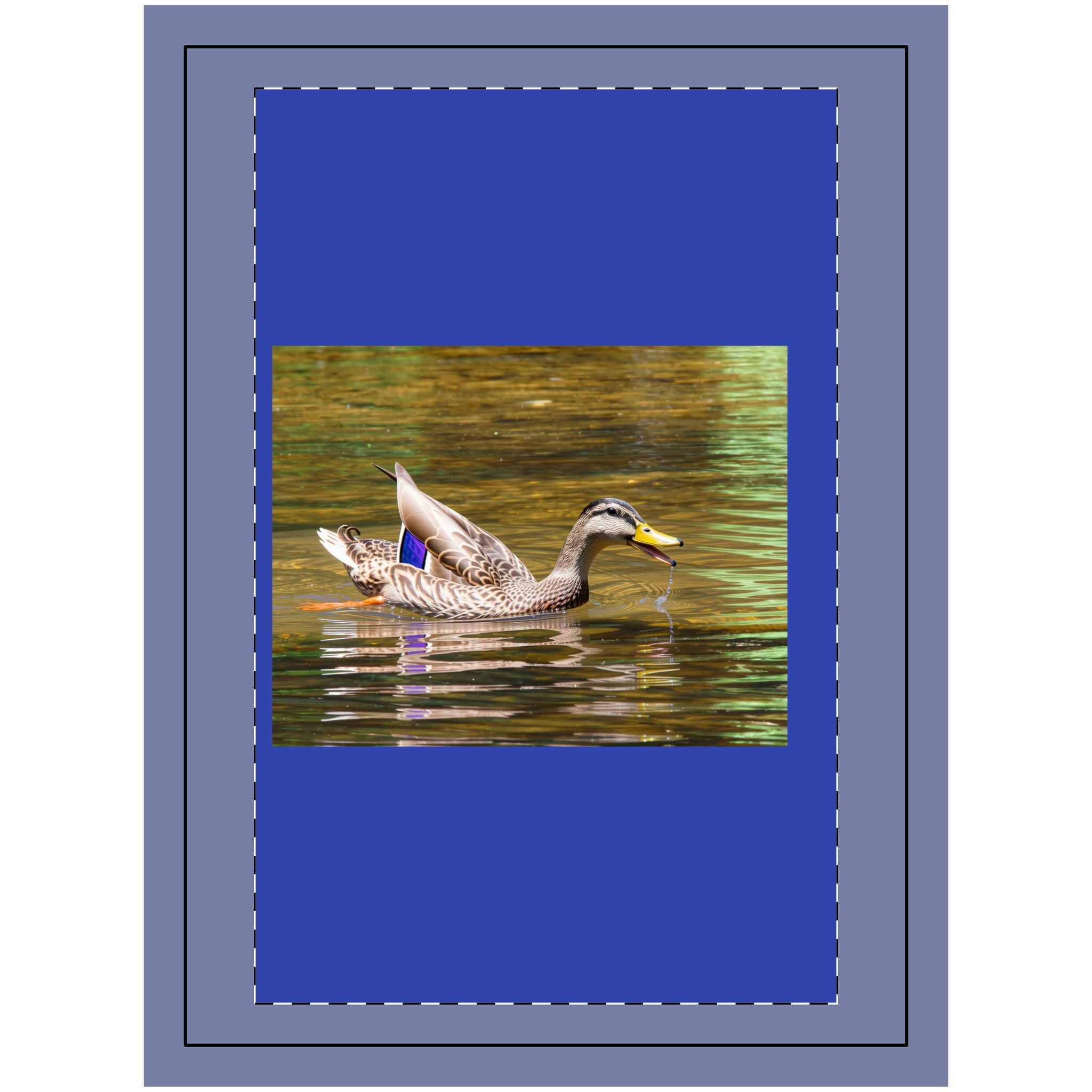 Mallard Duck Wood Topped Wall Tapestry