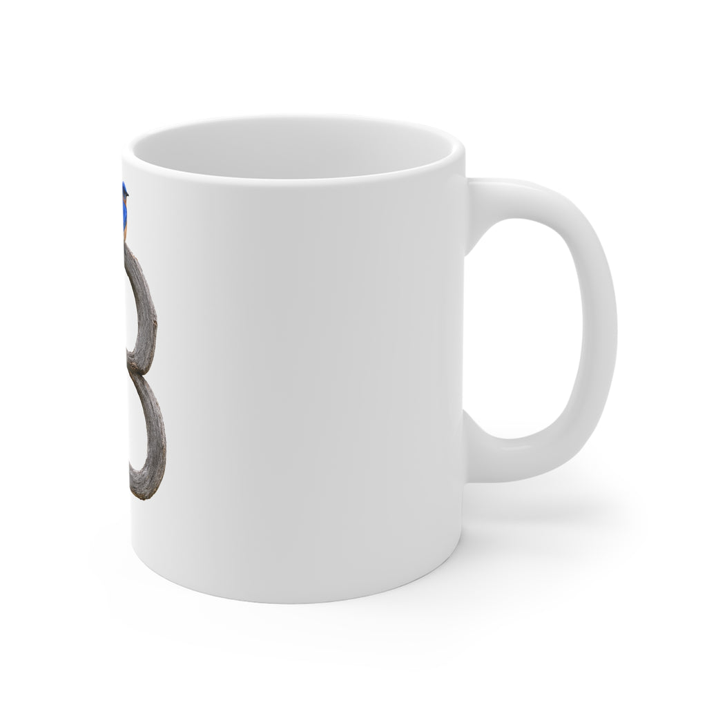 Blue Bird 11oz White Mug