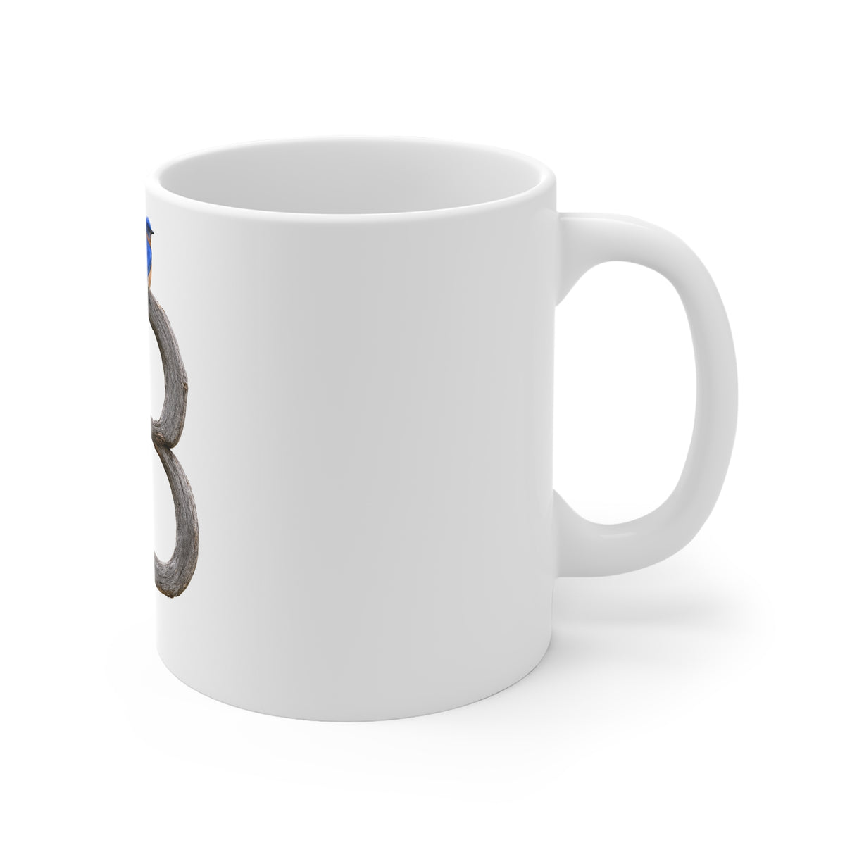 Blue Bird 11oz White Mug
