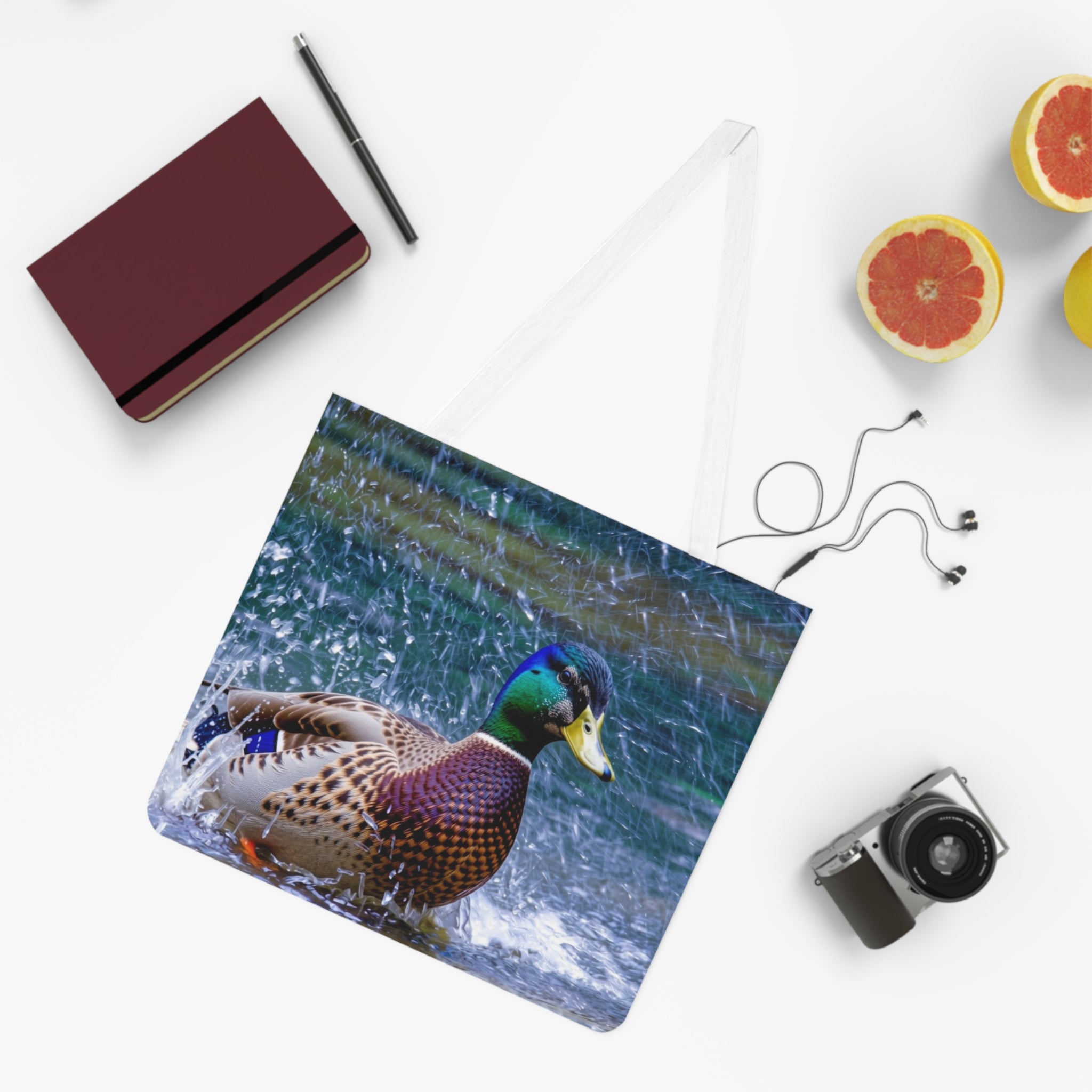Mallard Duck Shoulder Tote Bag (AOP)