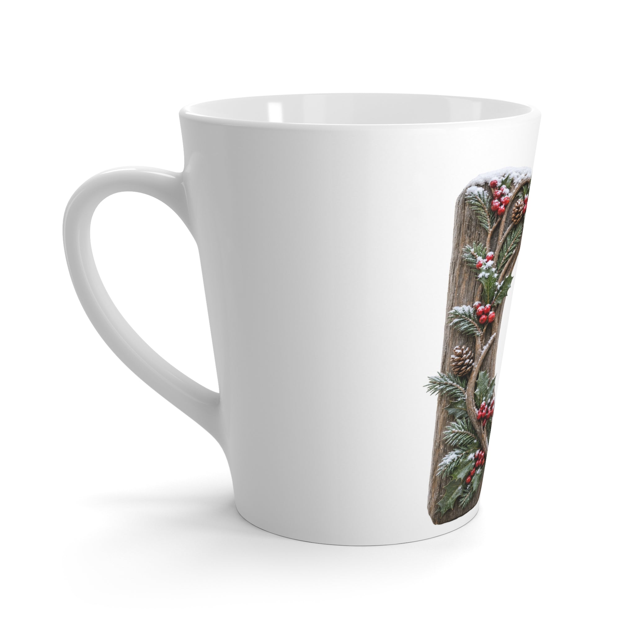 Winter Cardinal Latte Mug