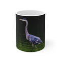 Heron in the Water Ceramic Mug 11oz – Elegant Wildlife Coffee Cup