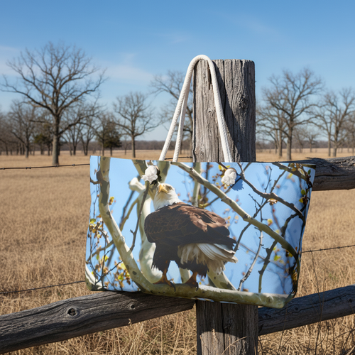 Bald Eagle on a Tree Weekender Bag – American Wildlife Nature Travel Bag