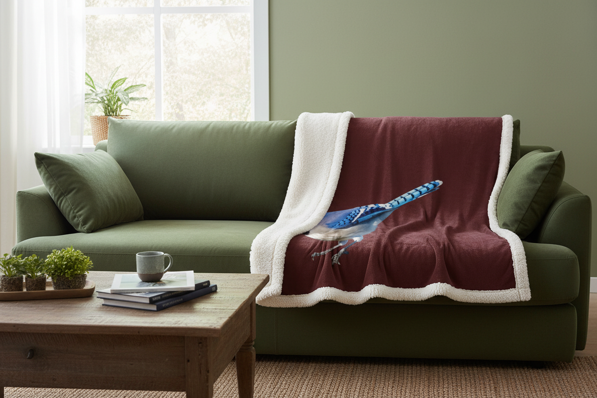 Blue Jay Sherpa Blanket
