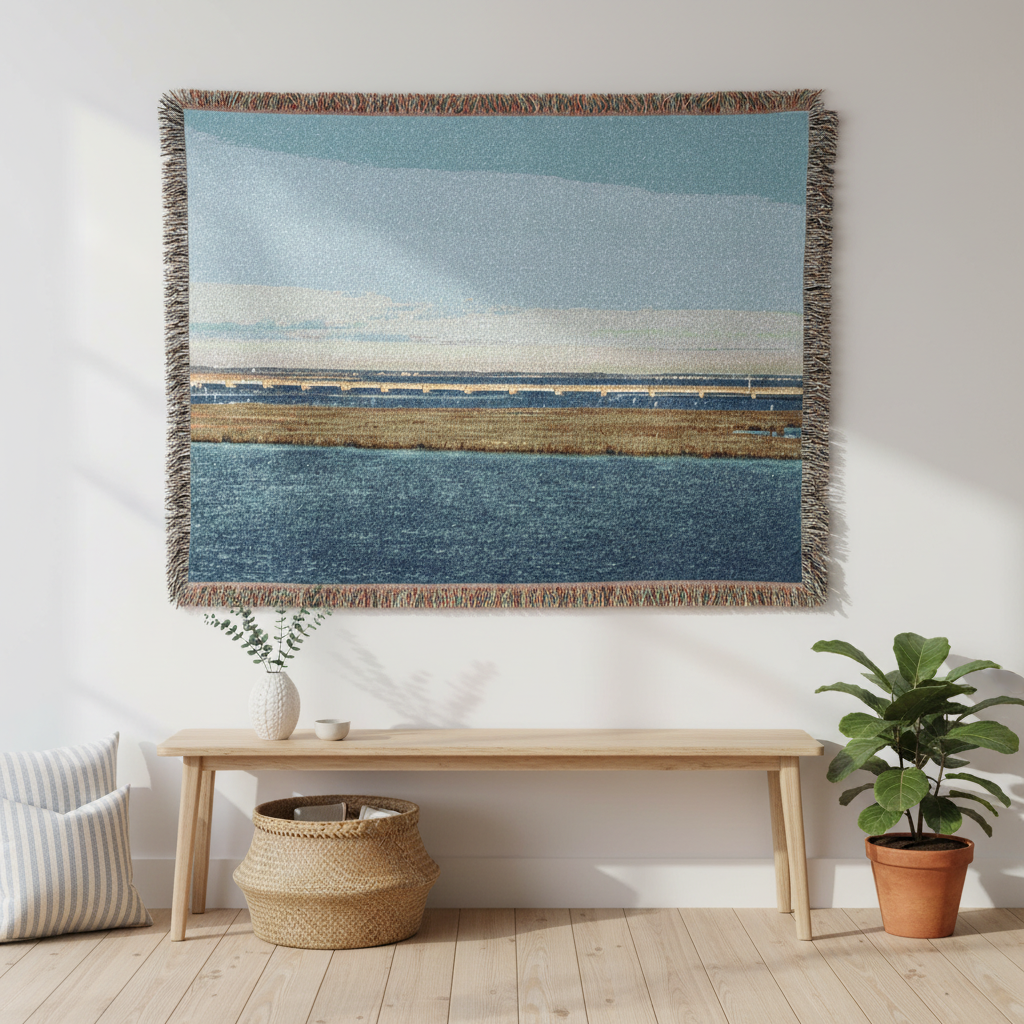 Chincoteague Island Woven Blanket – Wall Display