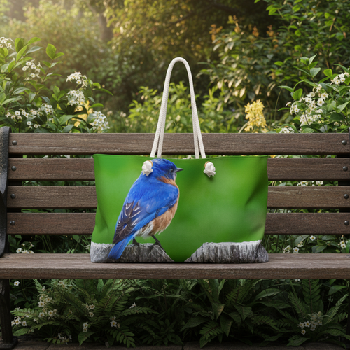 Eastern Blue Bird Weekender Bag