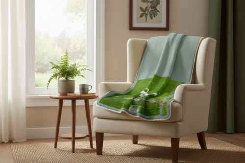Egret Sherpa Fleece Blanket