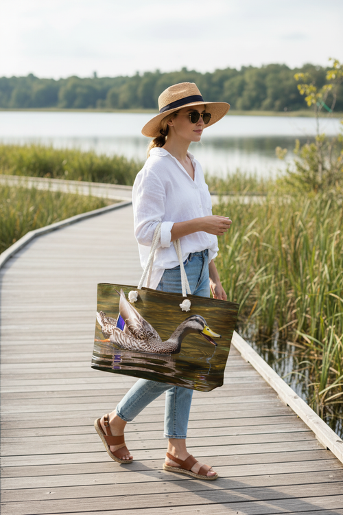Female Mallard Duck Weekender Bag