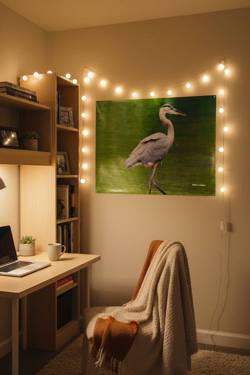 Great Blue Heron Satin Posters (210gsm)