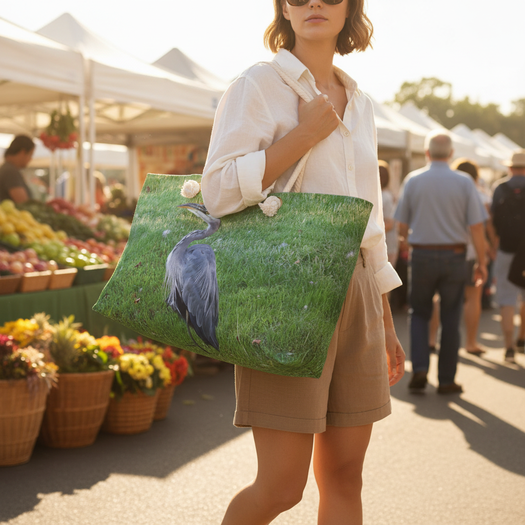 Great Blue Heron Weekender Bag Lifestyle