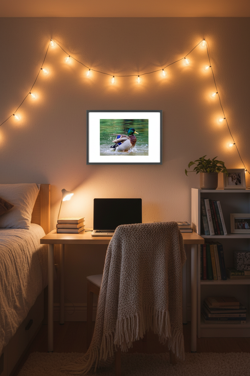 Mallard Duck Posters with Wooden Frame