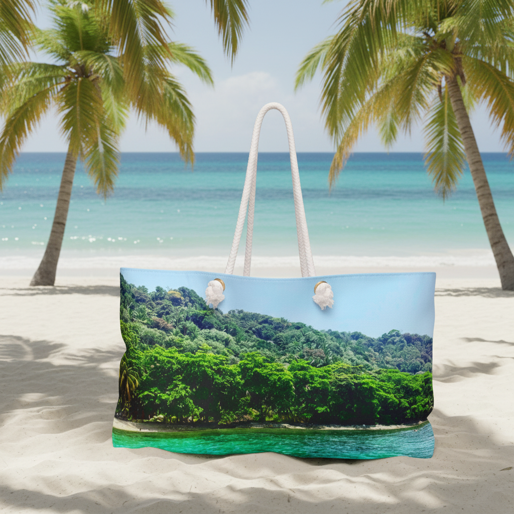 Punta Sal Beach Honduras Weekender Bag – Tropical Caribbean Travel Bag