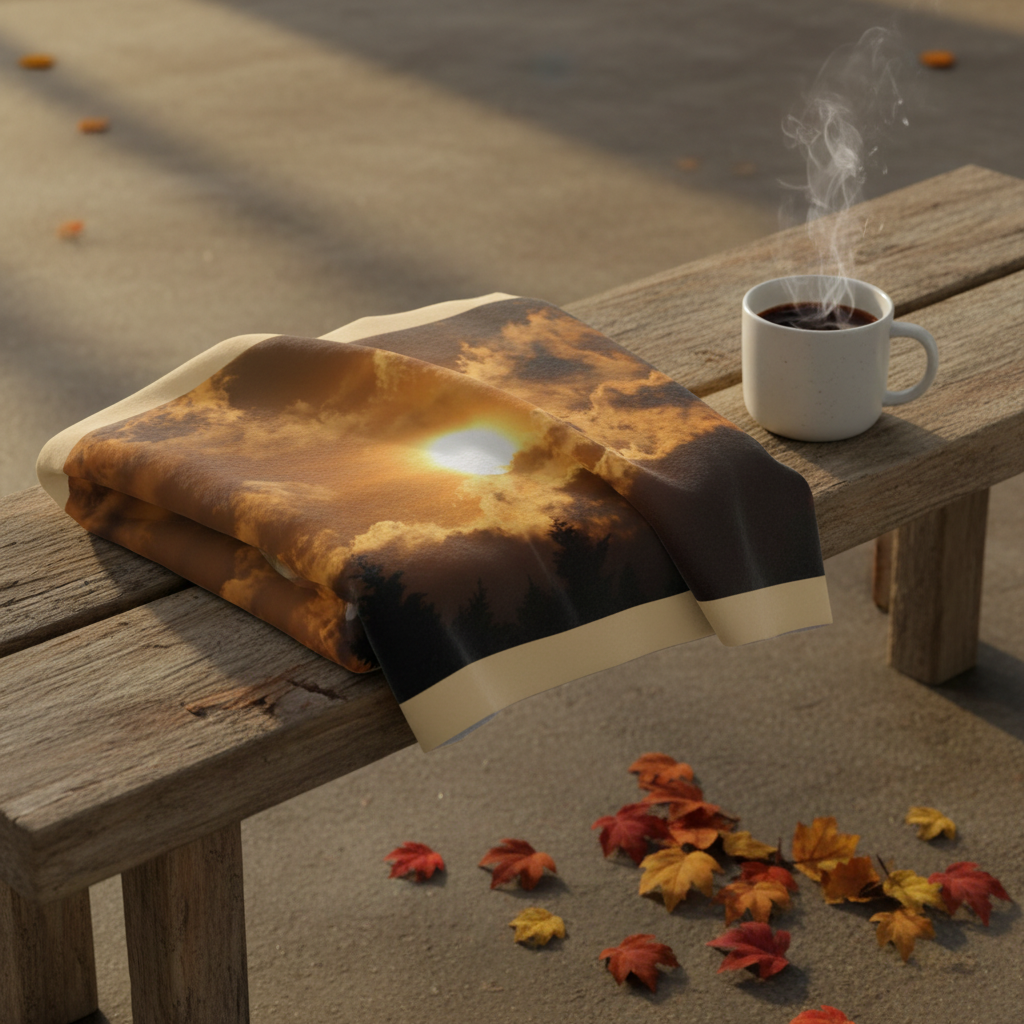 Sunset Sweatshirt Blanket