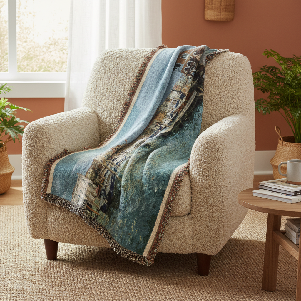 Venice Italy Woven Blanket – Armchair Lifestyle