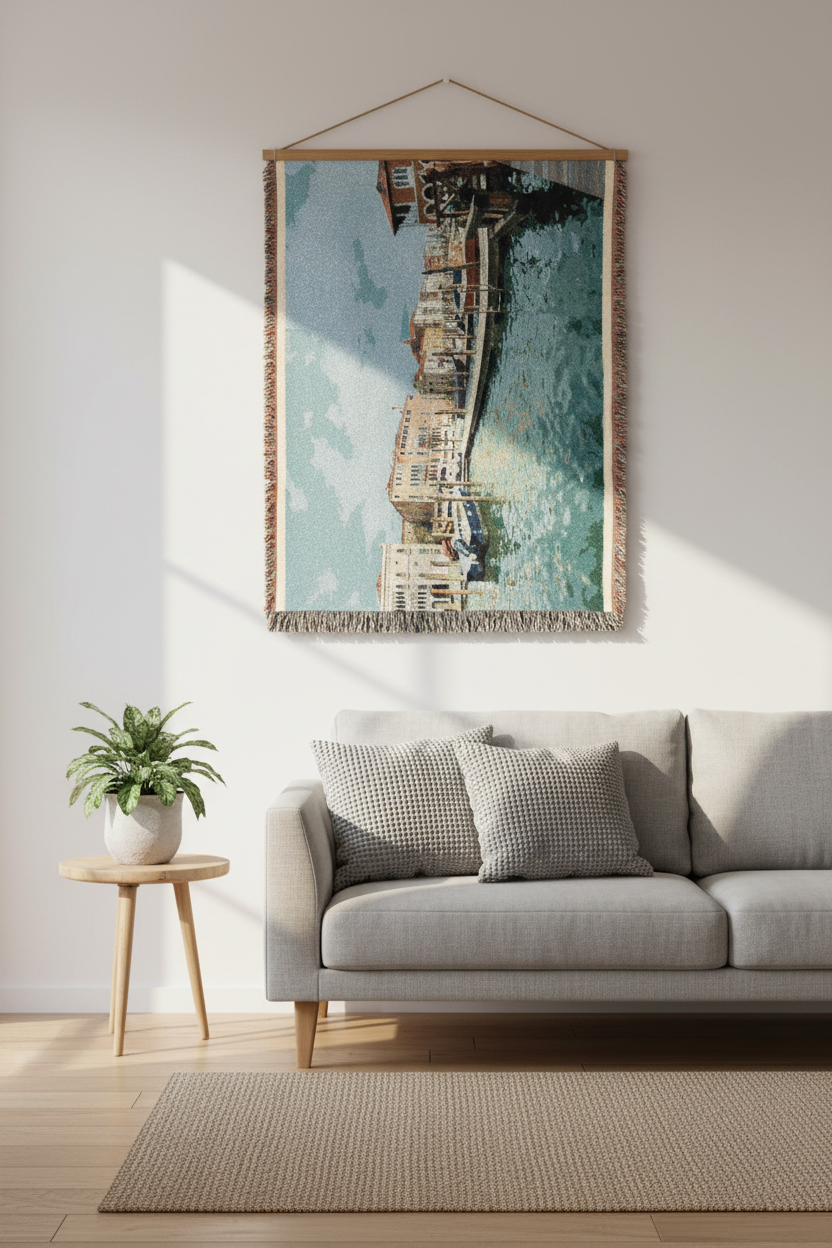 Venice Italy Woven Blanket – Wall Display