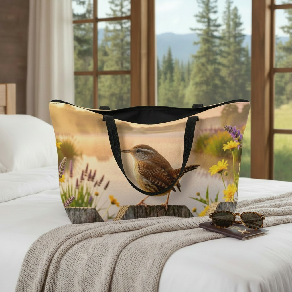 Carolina Wren Bird Weekender Tote Bag