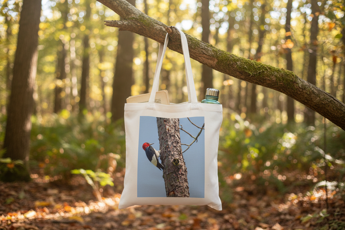 Woodpecker Cotton Tote